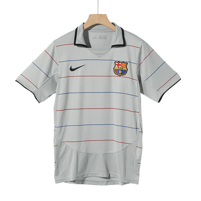 Retro 2003/04 Barcelona Away  Soccer Jersey footmaillots.fr