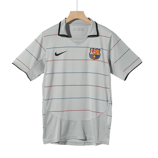 Retro 2003/04 Barcelona Away  Soccer Jersey footmaillots.fr