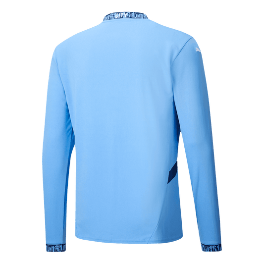 Manchester City Home Long Sleeve  Soccer Jersey 2024/25 footmaillots.fr