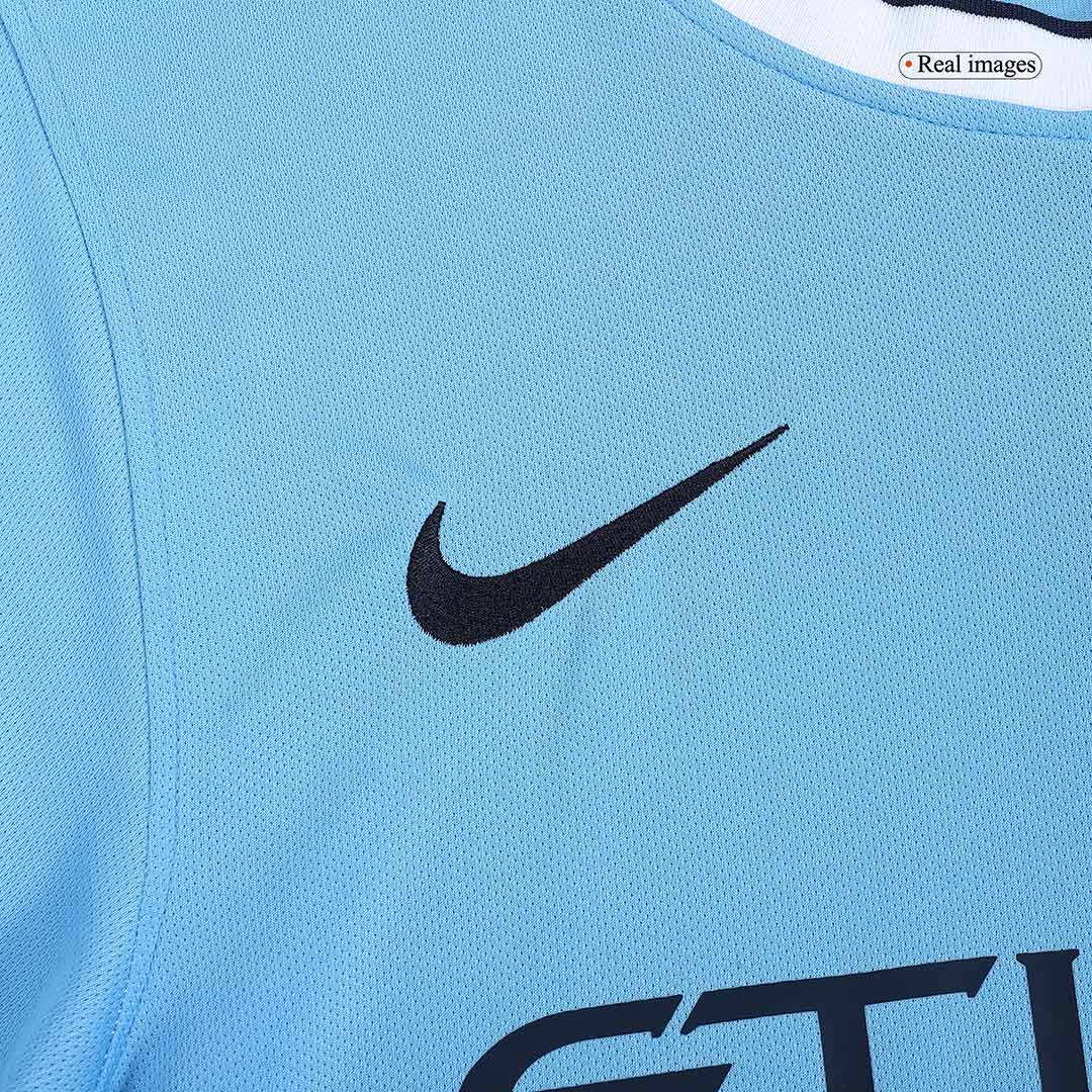 Retro 2013/14 Manchester City Home  Soccer Jersey footmaillots.fr