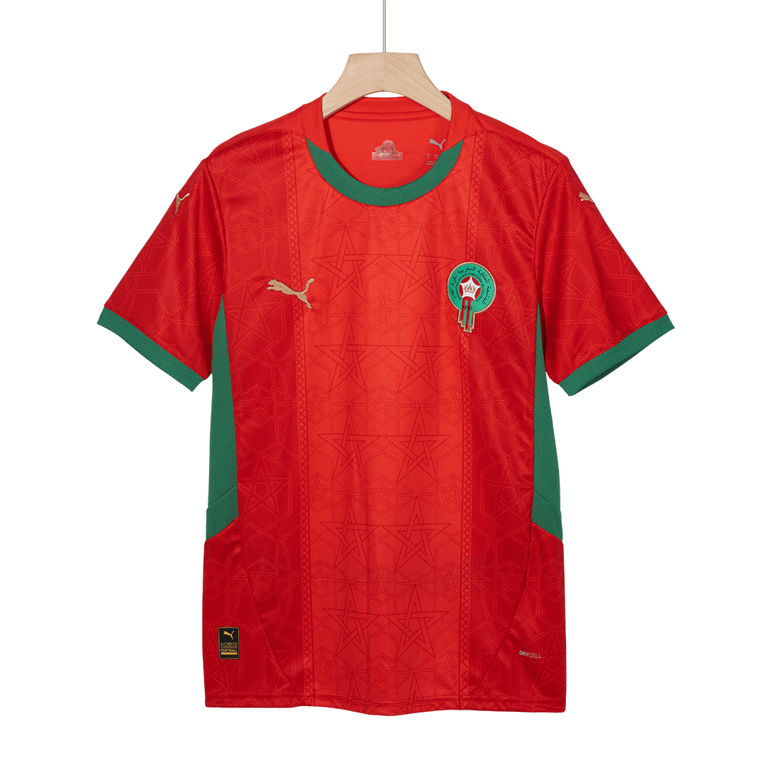 Morocco Home  Soccer Jersey 2024/25 footmaillots.fr