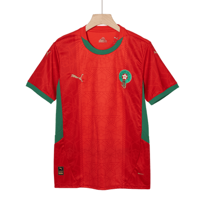 Morocco Home  Soccer Jersey 2024/25 footmaillots.fr