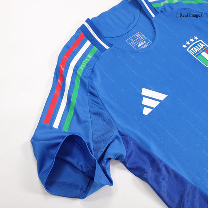 Player Version CHIESA #14 Italy Home  Soccer Jersey Euro 2024 footmaillots.fr