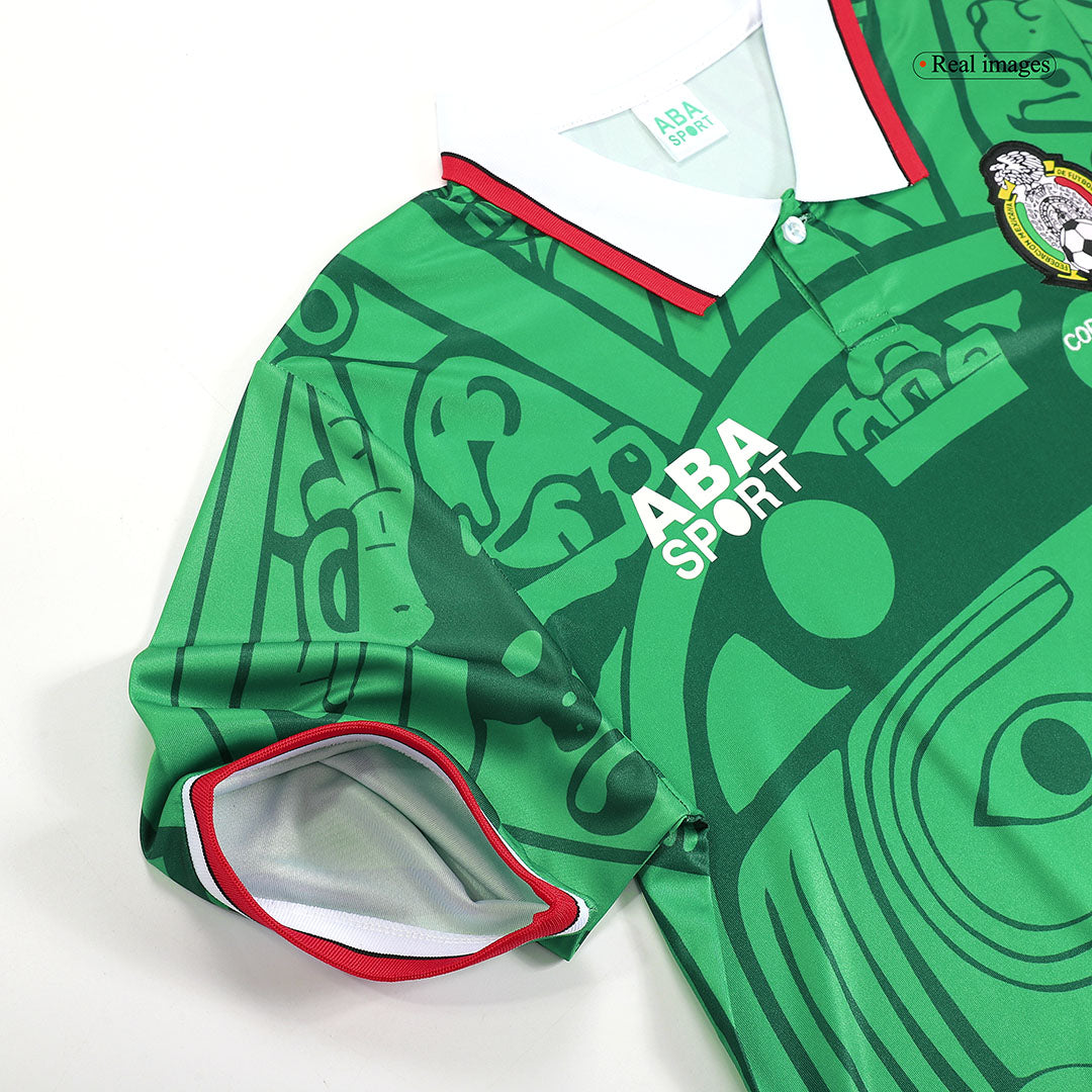 Discount Mexico Home Soccer Jersey 1998 footmaillots.fr