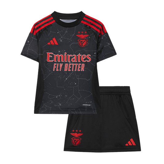 Kid's Benfica Away  Soccer Jersey Kit(Jersey+Shorts) 2024/25 footmaillots.fr