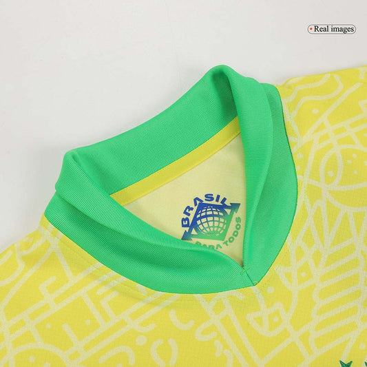 RAPHINHA #11 Brazil Home  Soccer Jersey Copa America 2024 footmaillots.fr