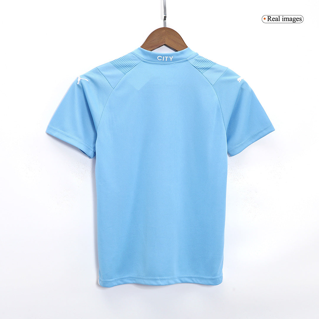 Kid's Manchester City Home  Soccer Jersey Kit(Jersey+Shorts) 2023/24 footmaillots.fr