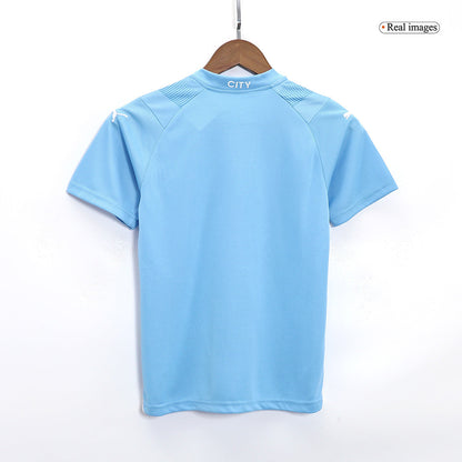 Kid's Manchester City Home  Soccer Jersey Kit(Jersey+Shorts) 2023/24 footmaillots.fr