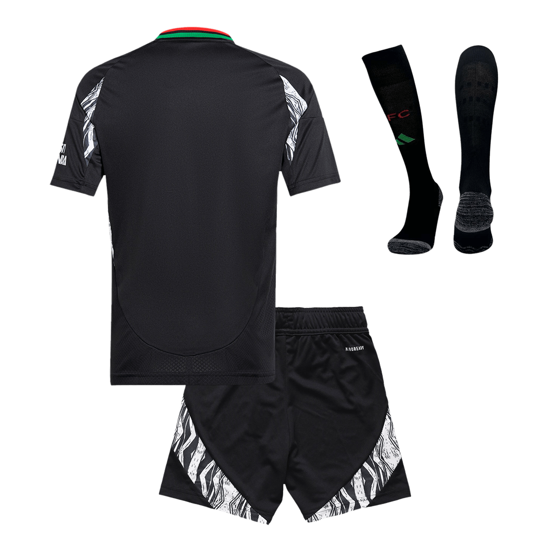 Kid's Arsenal Away  Soccer Jersey Kit(Jersey+Shorts+Socks) 2024/25 footmaillots.fr