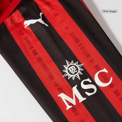 AC Milan Home Long Sleeve  Soccer Jersey 2024/25 footmaillots.fr