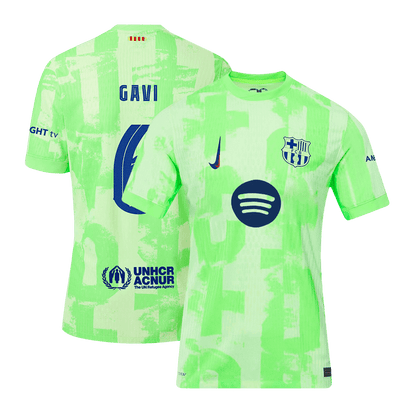 Player Version GAVI #6 Barcelona Third Away  Soccer Jersey 2024/25- UCL?Spotify Logo Without Text? footmaillots.fr