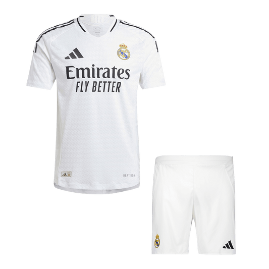 Player Version Real Madrid Home  Soccer Jersey Kit(Jersey+Shorts) 2024/25 footmaillots.fr