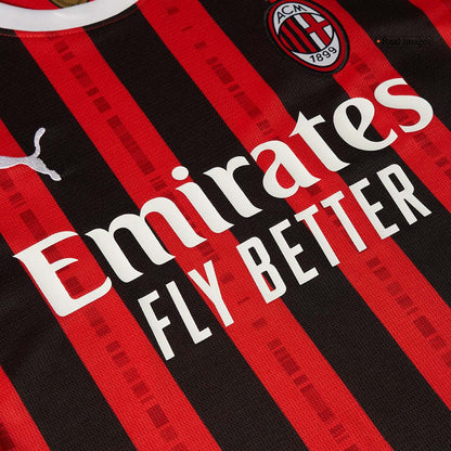 AC Milan Home Long Sleeve  Soccer Jersey 2024/25 footmaillots.fr