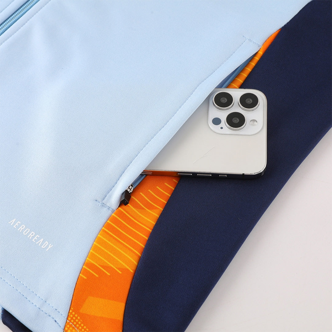 Kid's Real Madrid Training Kit (Jacket+Pants) 2024/25 footmaillots.fr