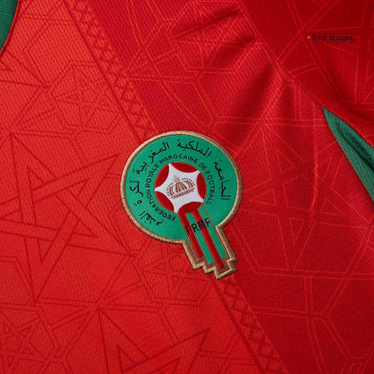 Morocco Home  Soccer Jersey 2024/25 footmaillots.fr