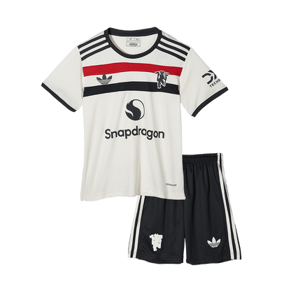 Kid's Manchester United Third Away  Soccer Jersey Kit(Jersey+Shorts+Socks) 2024/25 footmaillots.fr
