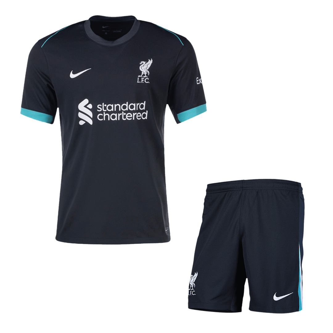 Liverpool Away  Soccer Jersey Kit(Jersey+Shorts) 2024/25 footmaillots.fr
