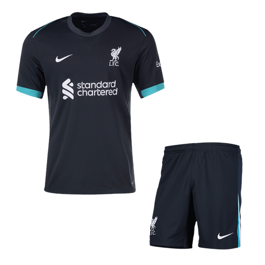 Liverpool Away  Soccer Jersey Kit(Jersey+Shorts) 2024/25 footmaillots.fr