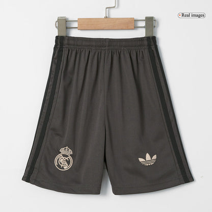 Kid's Real Madrid Third Away  Soccer Jersey Kit(Jersey+Shorts) 2024/25 footmaillots.fr