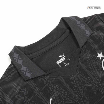 Kid's AC Milan x Pleasures Fourth Away  Soccer Jersey Kit(Jersey+Shorts) 2023/24 footmaillots.fr