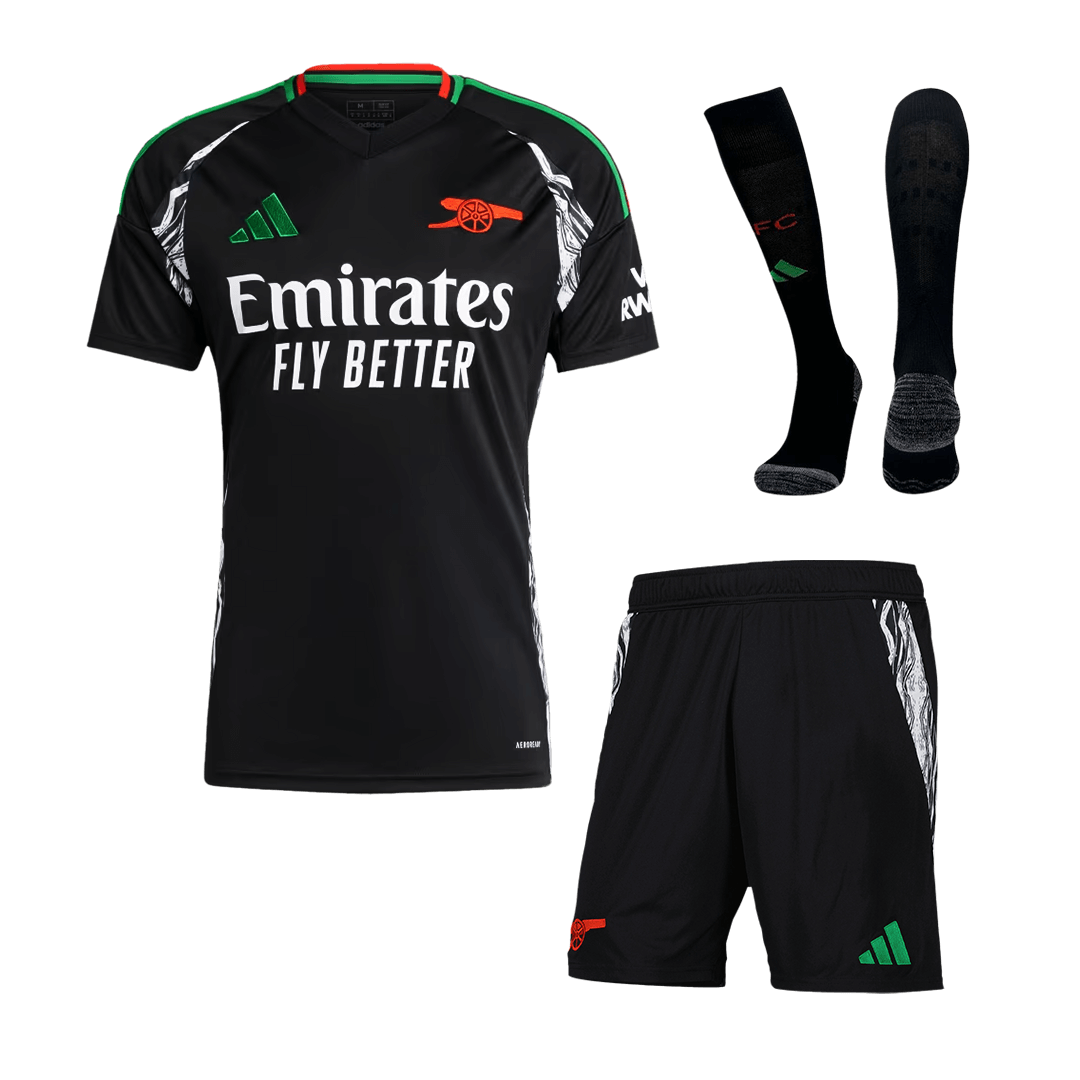 Arsenal Away  Soccer Jersey Kit(Jersey+Shorts+Socks) 2024/25 footmaillots.fr