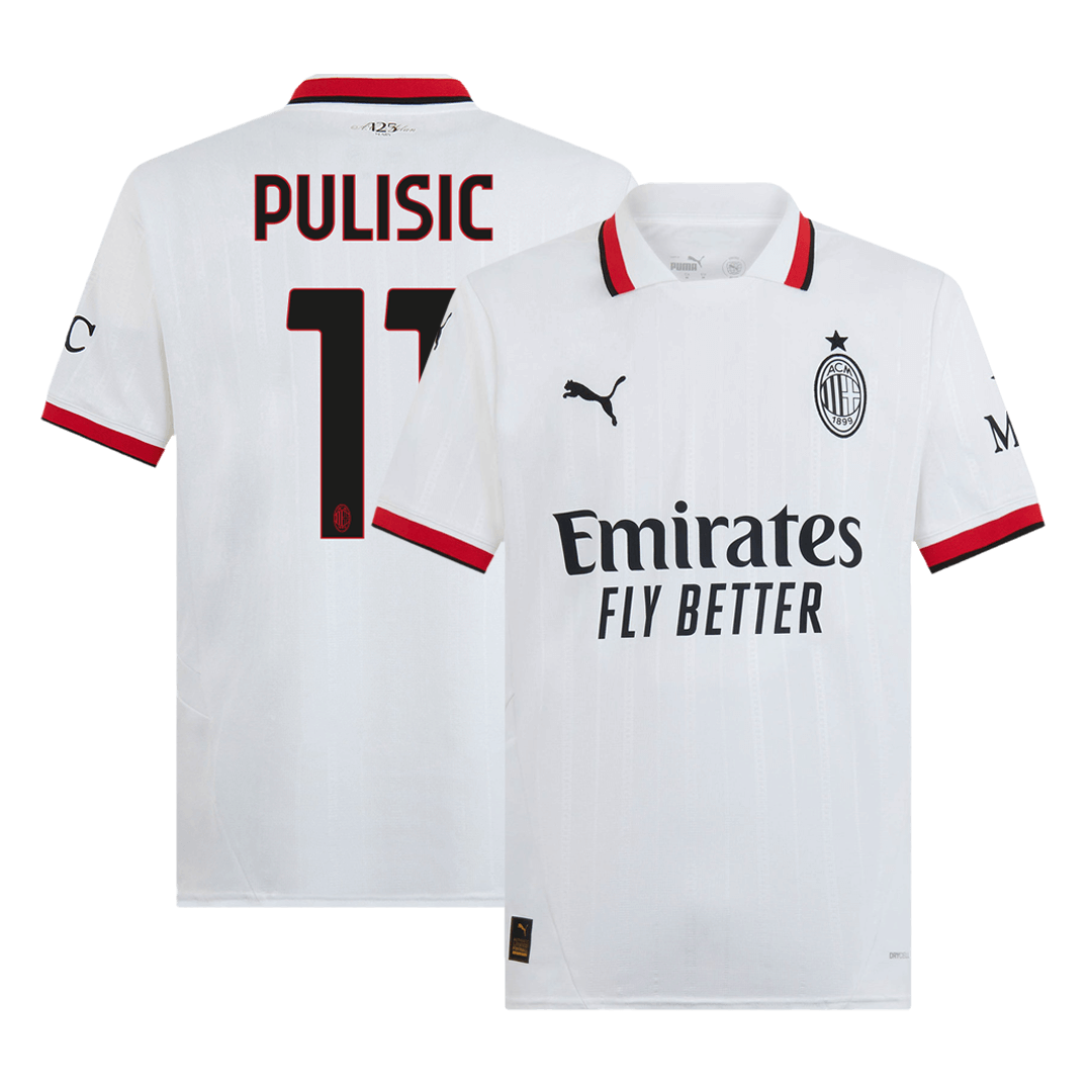 PULISIC #11 AC Milan Away  Soccer Jersey 2024/25 footmaillots.fr