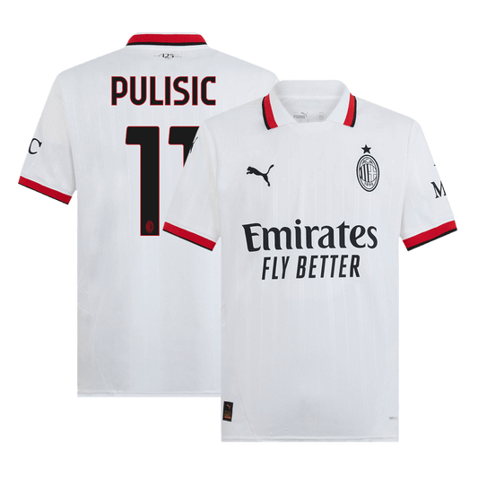 PULISIC #11 AC Milan Away  Soccer Jersey 2024/25 footmaillots.fr