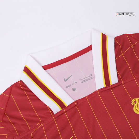 CHIESA #14 Liverpool Home  Soccer Jersey 2024/25 footmaillots.fr