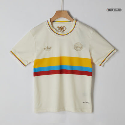 Kid's Colombia  Soccer Jersey Kit(Jersey+Shorts) 2024 - 100th Anniversary footmaillots.fr