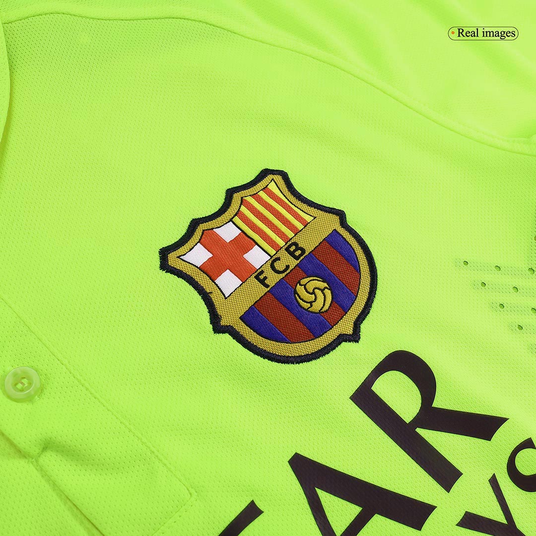 Retro MESSI #10 2014/15 Barcelona Third Away  Soccer Jersey footmaillots.fr