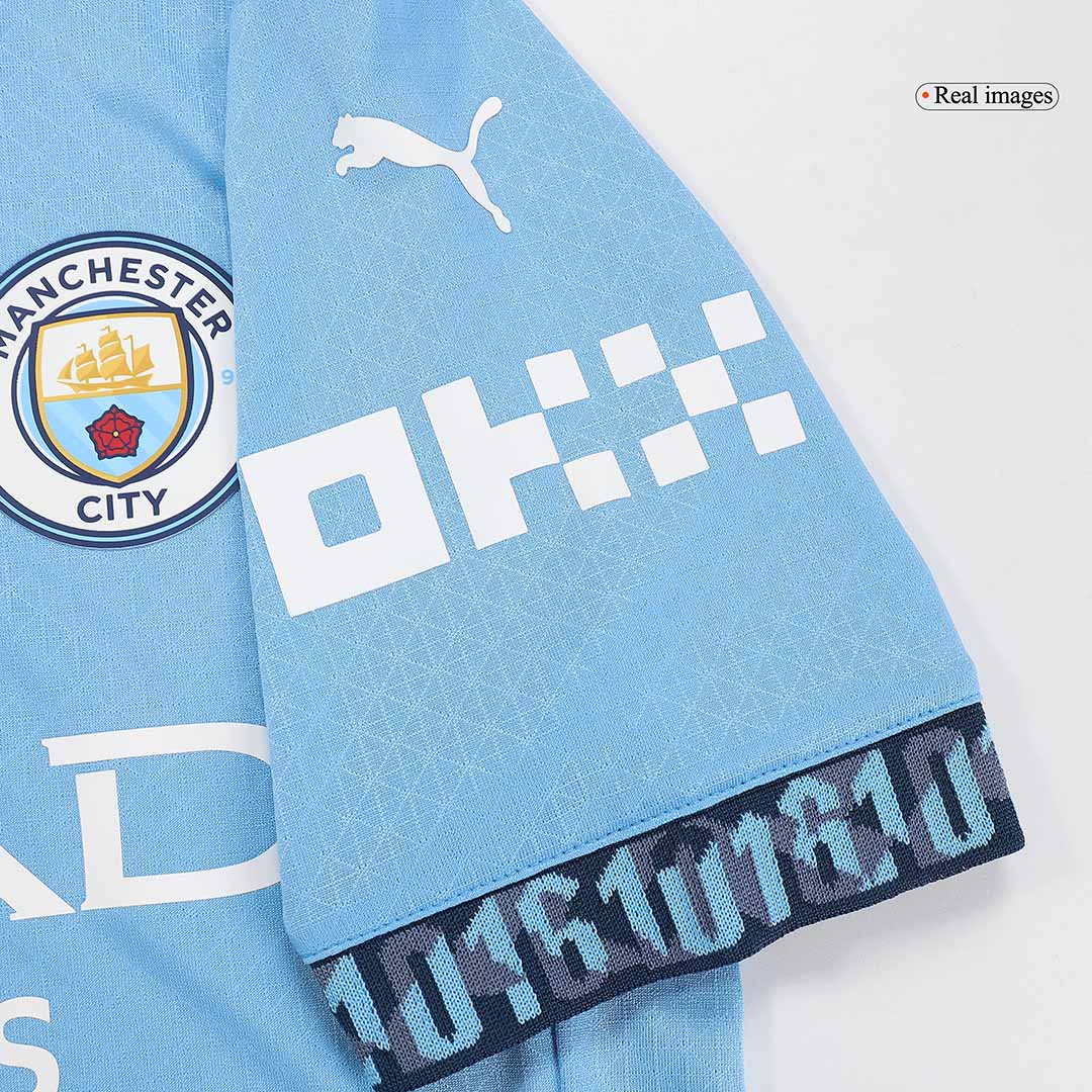 Player Version Manchester City Home  Soccer Jersey 2024/25 footmaillots.fr