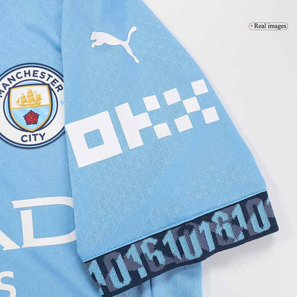 Player Version Manchester City Home  Soccer Jersey 2024/25 footmaillots.fr