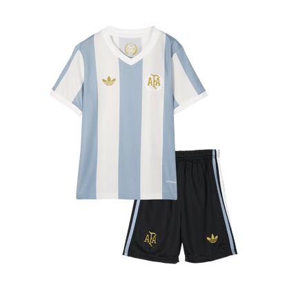 Kid's Argentina  Soccer Jersey Kit(Jersey+Shorts) 2024 - 50th Anniversary footmaillots.fr