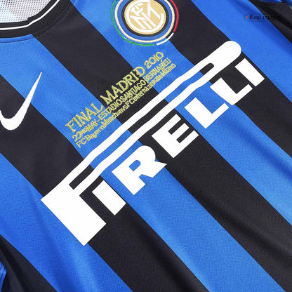 Retro 2009/10 Inter Milan Home  Soccer Jersey - UCL Final footmaillots.fr