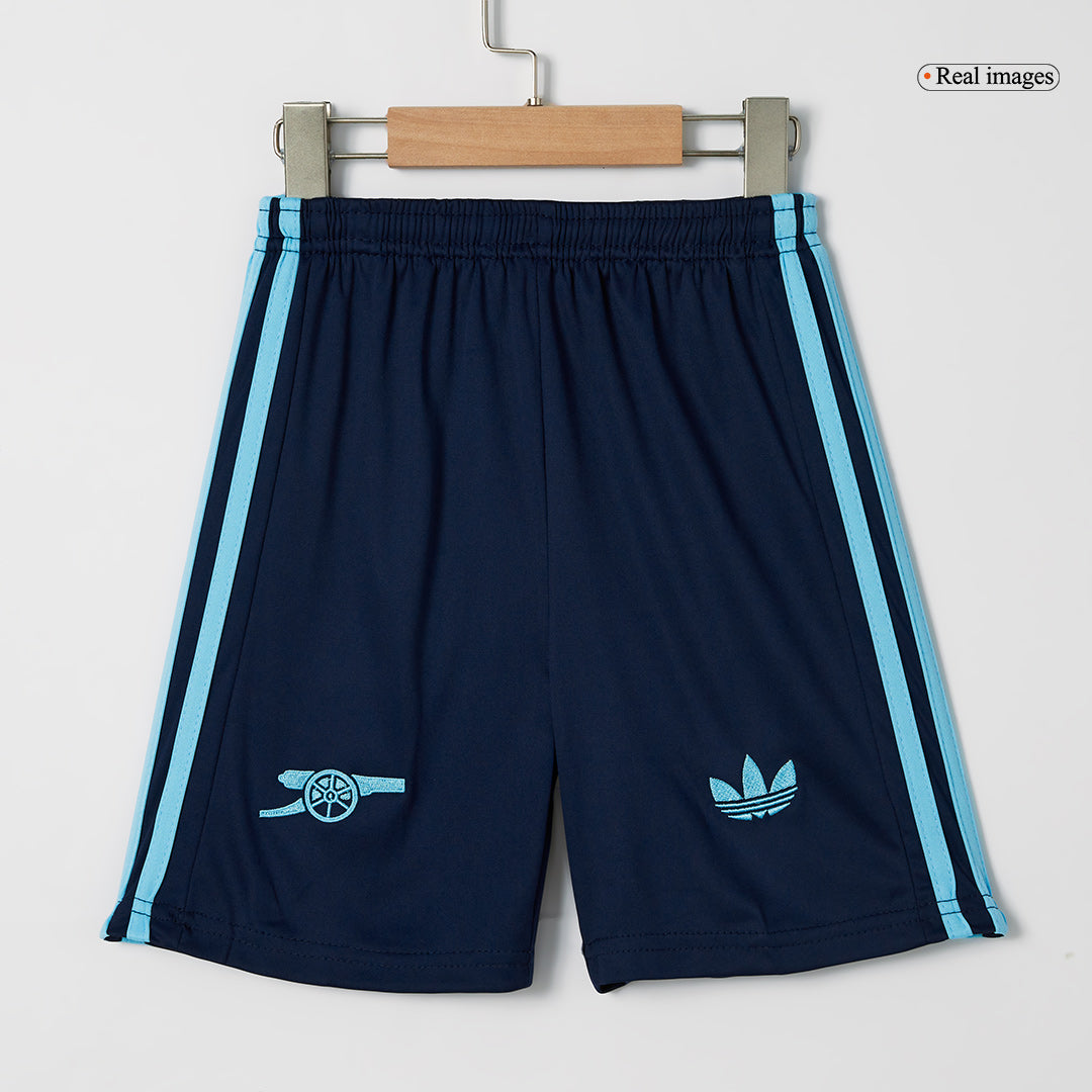 Kid's Arsenal Third Away  Soccer Jersey Kit(Jersey+Shorts) 2024/25 footmaillots.fr