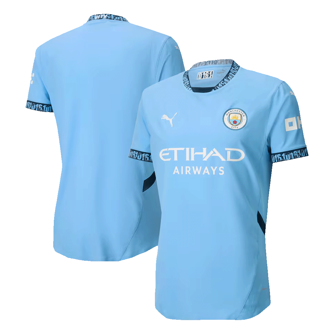 Player Version Manchester City Home  Soccer Jersey 2024/25 footmaillots.fr