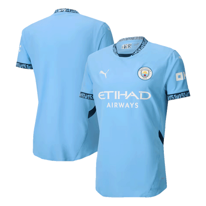 Player Version Manchester City Home  Soccer Jersey 2024/25 footmaillots.fr