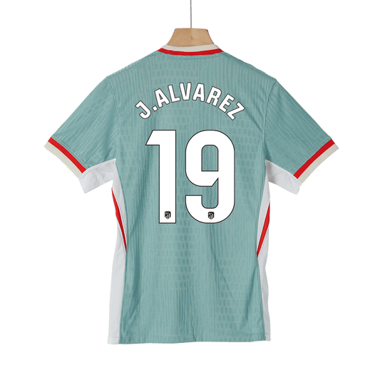 Player Version J.ALVAREZ #19 Atletico Madrid Away  Soccer Jersey 2024/25 footmaillots.fr