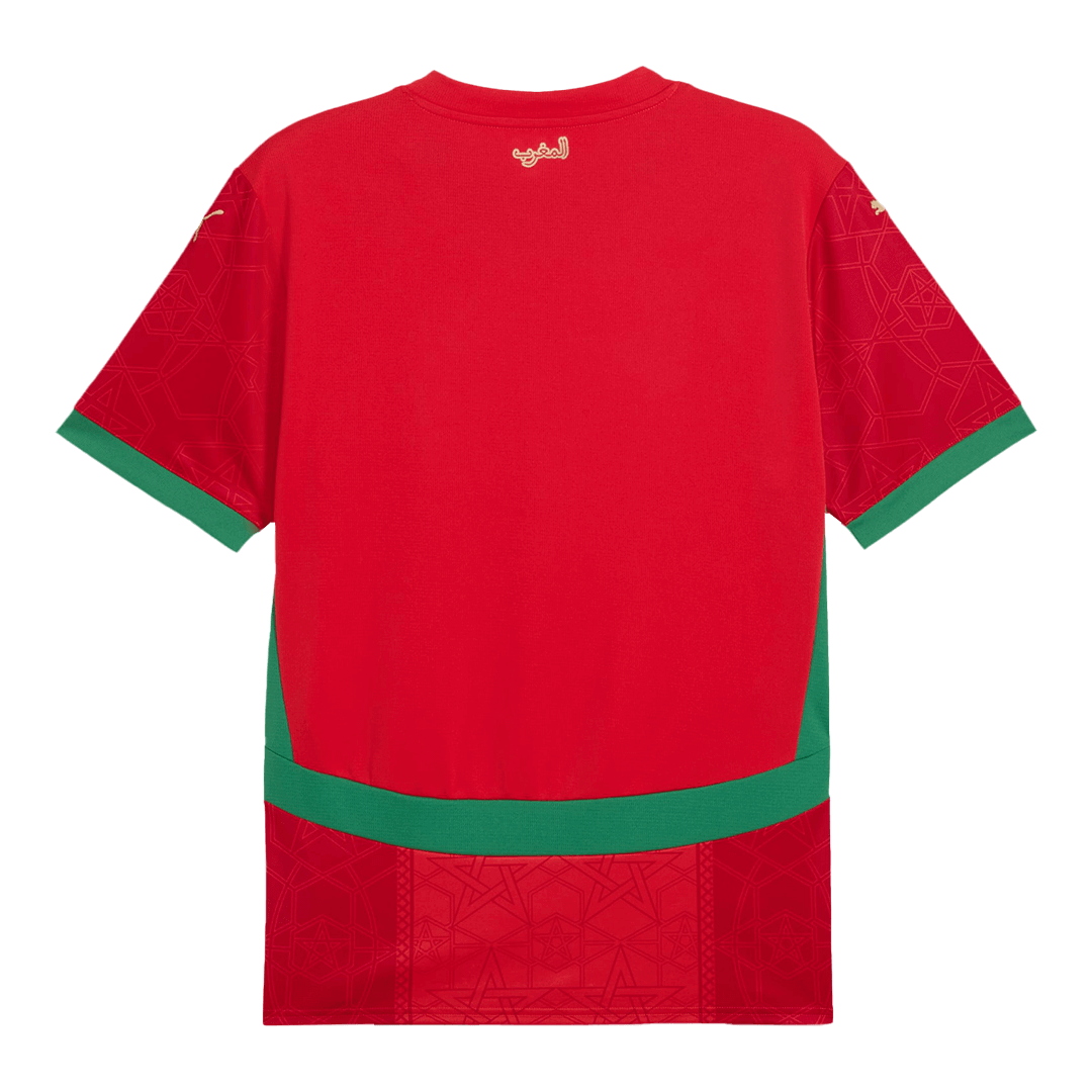Morocco Home  Soccer Jersey 2024/25 footmaillots.fr