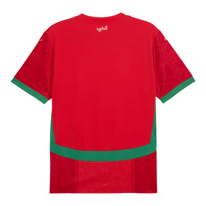 Morocco Home  Soccer Jersey 2024/25 footmaillots.fr