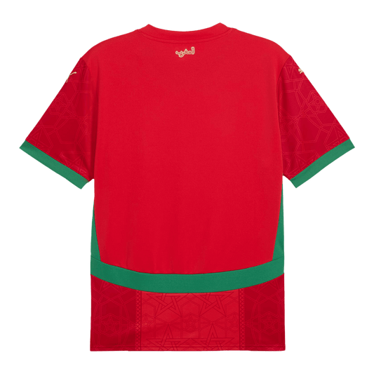 Morocco Home  Soccer Jersey 2024/25 footmaillots.fr