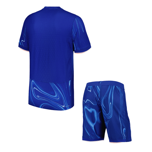 Player Version Chelsea Home  Soccer Jersey Kit(Jersey+Shorts) 2024/25 footmaillots.fr