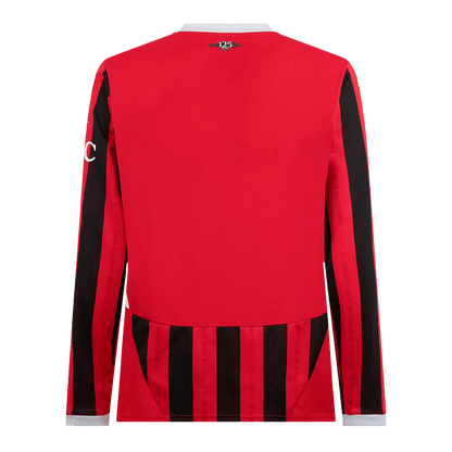 AC Milan Home Long Sleeve  Soccer Jersey 2024/25 footmaillots.fr