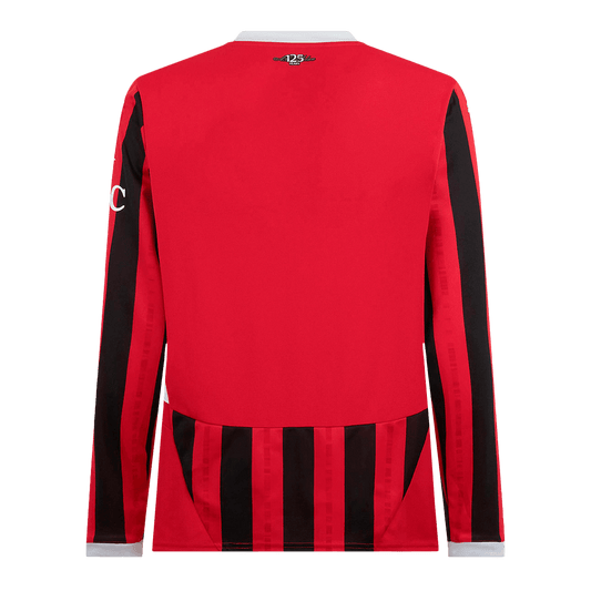 AC Milan Home Long Sleeve  Soccer Jersey 2024/25 footmaillots.fr