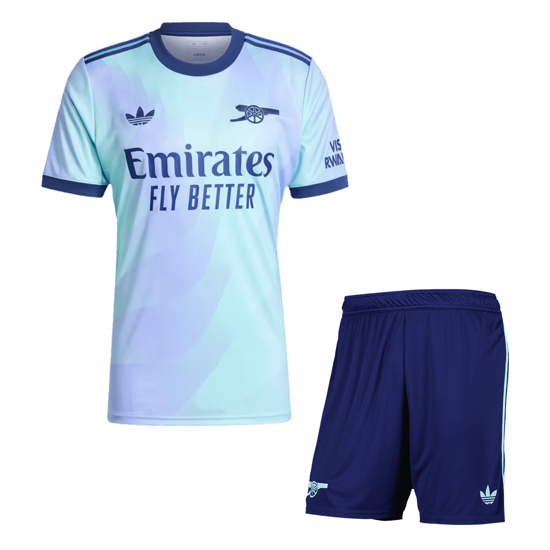 Arsenal Third Away  Soccer Jersey Kit(Jersey+Shorts) 2024/25 footmaillots.fr