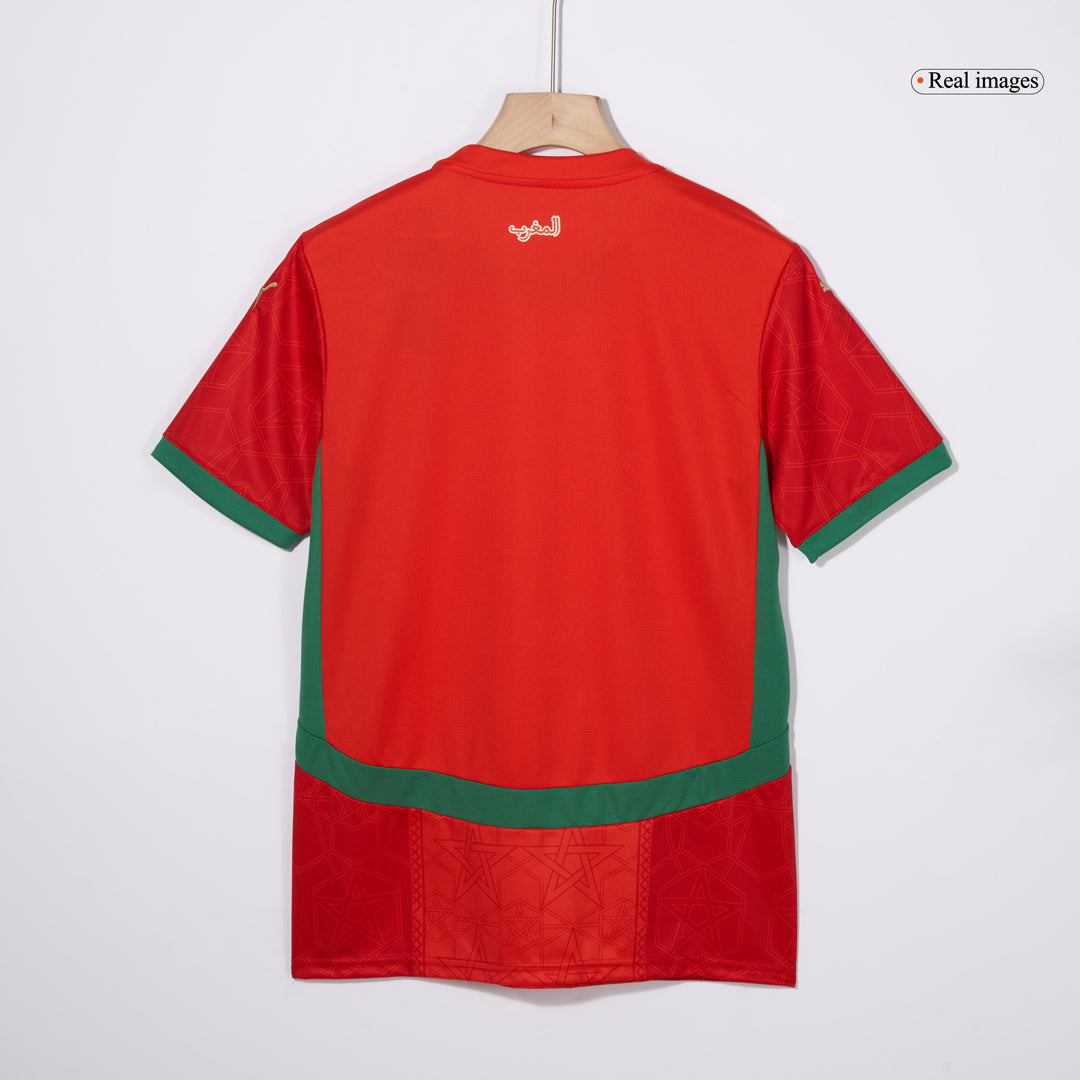 Morocco Home  Soccer Jersey 2024/25 footmaillots.fr