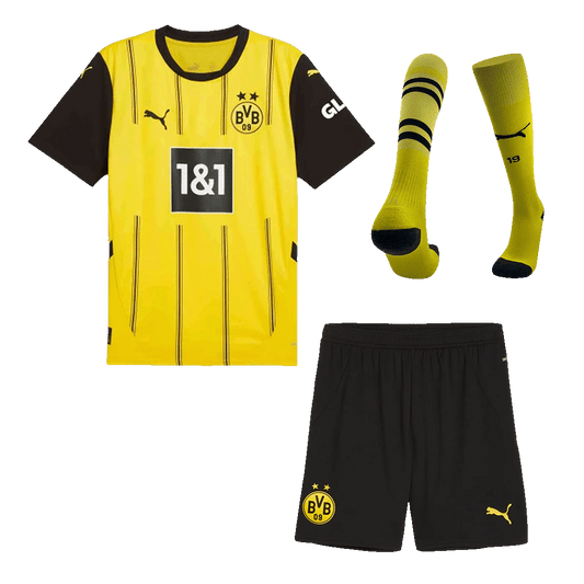 Borussia Dortmund Home  Soccer Jersey Kit(Jersey+Shorts+Socks) 2024/25 footmaillots.fr
