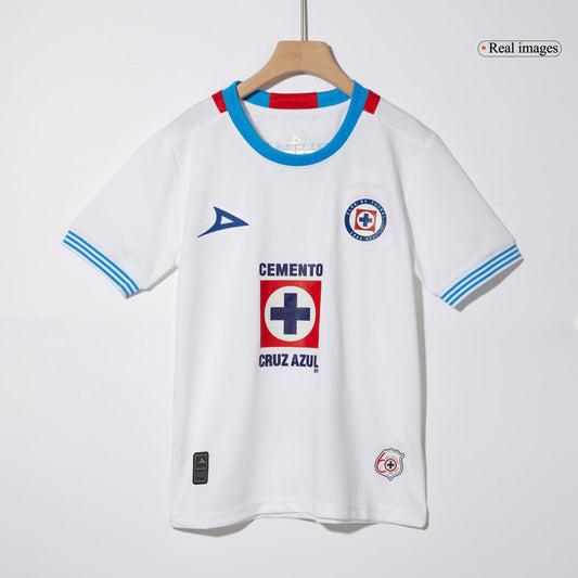 Kid's Cruz Azul Away  Soccer Jersey Kit(Jersey+Shorts) 2024/25 footmaillots.fr