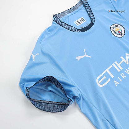 DE BRUYNE #17 Manchester City Home  Soccer Jersey 2024/25 - UCL footmaillots.fr