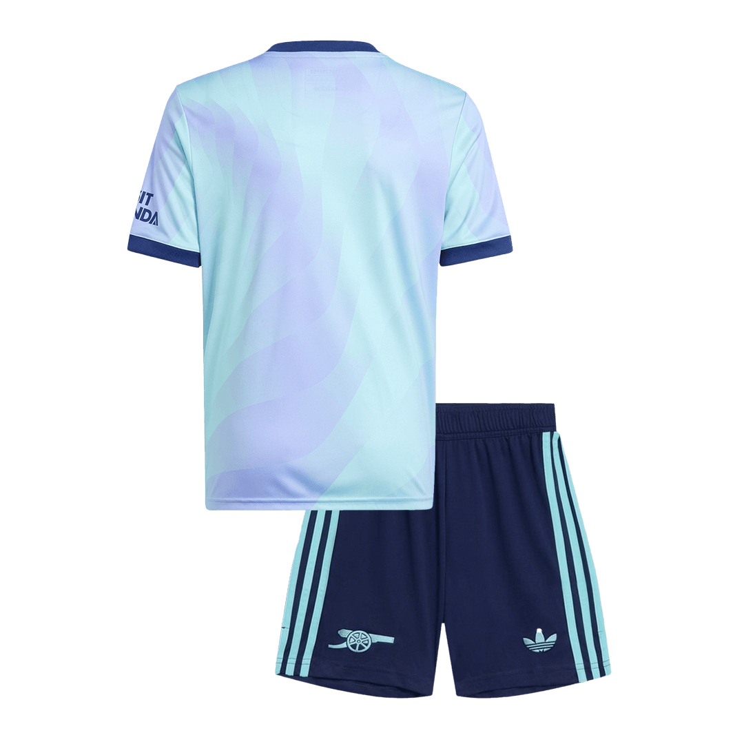 Kid's Arsenal Third Away  Soccer Jersey Kit(Jersey+Shorts) 2024/25 footmaillots.fr